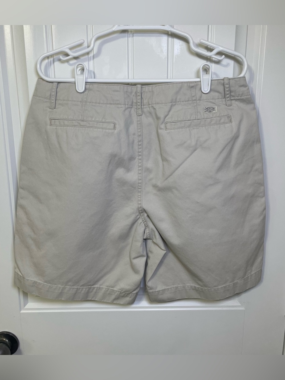 LRL Lauren Jeans Co. Vtg Ralph Lauren Women's 12 Chino Shorts Khaki 100% Cotton - Picture 2 of 7